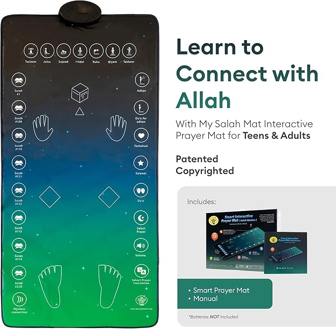 My Salah Mat Adult & Revert Muslim Educational Interactive Prayer Mat