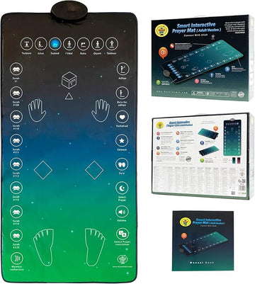 Smart Interactive Adult/Revert Prayer Mat | Original Version | A beautiful Ramadan and Eid gift for loved ones