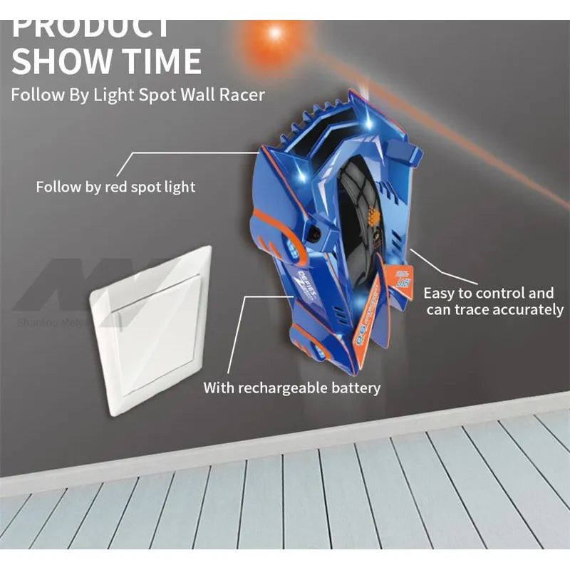Infrared Light Chasing Wall Climbing Car Remote Control Laser