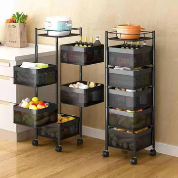 Kitchen Vegetable Rack Indoor Multi-layer Floor Household