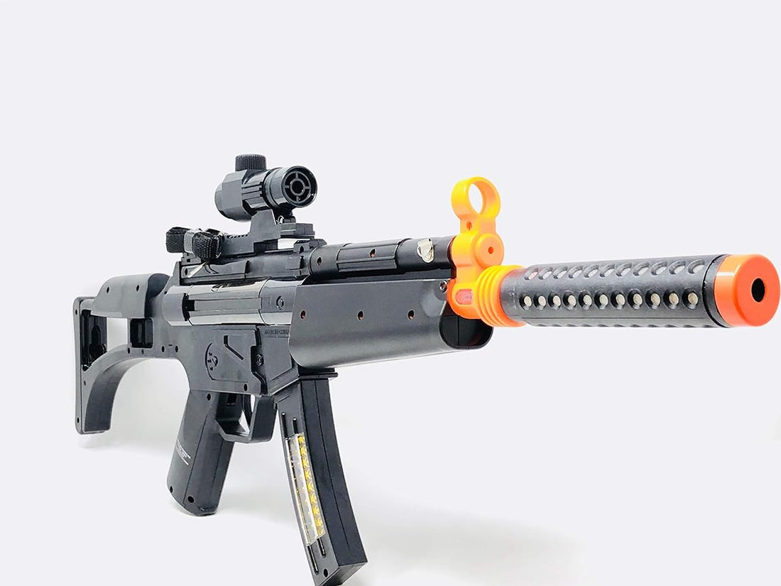 JOYSAE Light Up Combat Toy Gun for Boys, Machine Gun, Rifle, Battery Operated with Military Sound, Best Gift for Kids