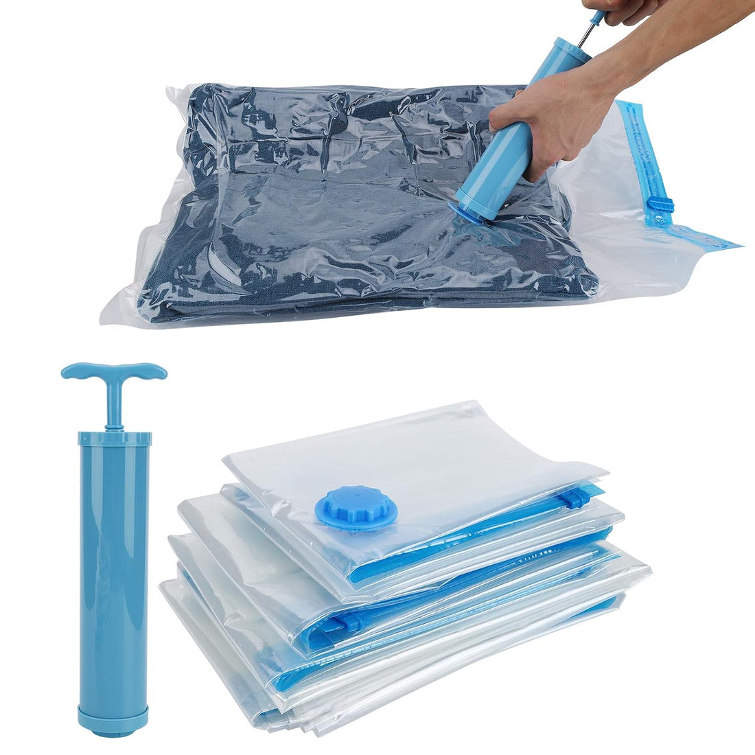 5 Pack Vacuum Compression Storage Bag,